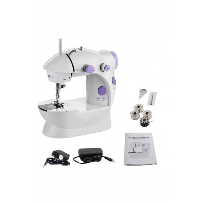Mini masina de cusut Cara,portabila, practica, accesorii incluse,iluminare si design ergonomic, materiale de calitate, 2000imp/m [10]