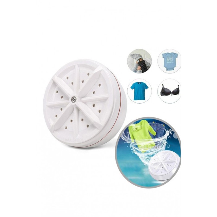 Mini masina de spalat SmartWashing Machine, pentru haine sau vesela, conectare USB, 9x5 cm, alb, Doty®️ [6]