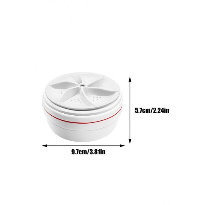 Mini masina de spalat SmartWashing Machine, pentru haine sau vesela, conectare USB, 9x5 cm, alb, Doty®️ [1]