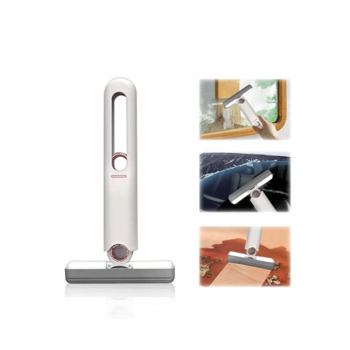 Mini mop MCleaner pentru suprafete si geamuri, cu sistem autostoarcere,burete inclus, 30x15 cm, alb, Doty®️ [8]