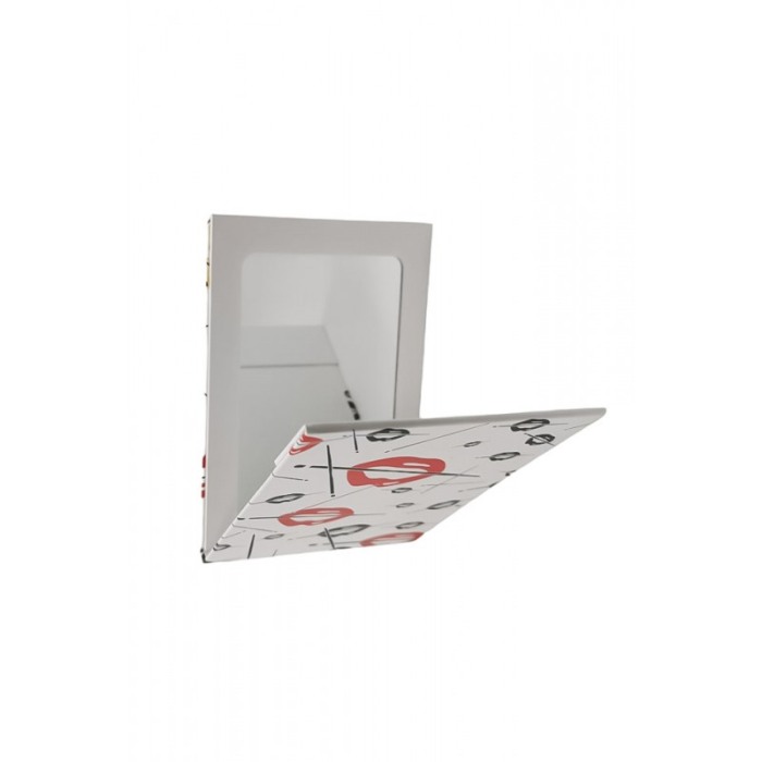Mini oglinda cosmetica MyAgenda, portabila, design modern, alb, 15x10x1 cm, Doty®️ [1]