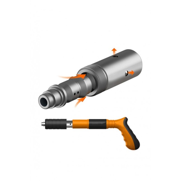Mini Pistol manual pentru fixarea cuielor Nail Gunner Doty®, 30 cm, calibru 7.3 cm, pneumatic, portocaliu [8]