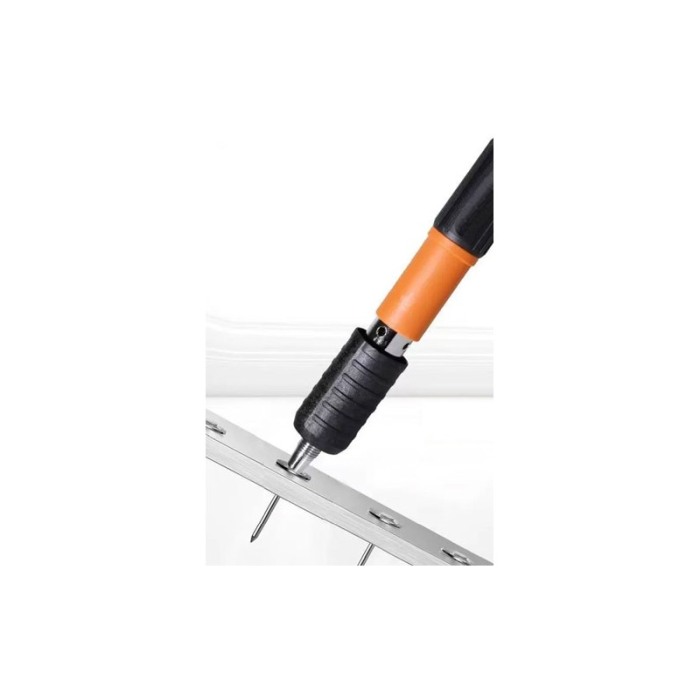 Mini Pistol manual pentru fixarea cuielor Nail Gunner Doty®, 30 cm, calibru 7.3 cm, pneumatic, portocaliu [3]