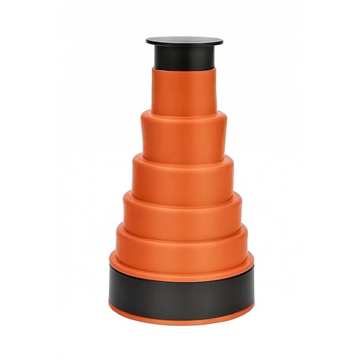 Mini pompa de desfundat scurgerile ClogBuster Doty®, sistem manual, polipropilena si silicon, portocaliu, 18x10 cm [8]