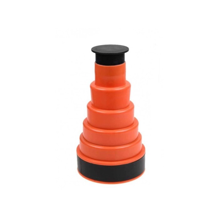 Mini pompa de desfundat scurgerile ClogBuster Doty®, sistem manual, polipropilena si silicon, portocaliu, 18x10 cm [5]