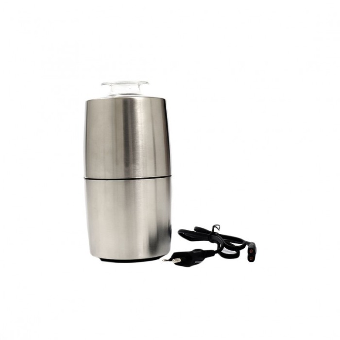 Mini rasnita pentru cafea CoffeeCrush, inox, design elegant, 60 g, 20 x 10 cm, argintiu [5]