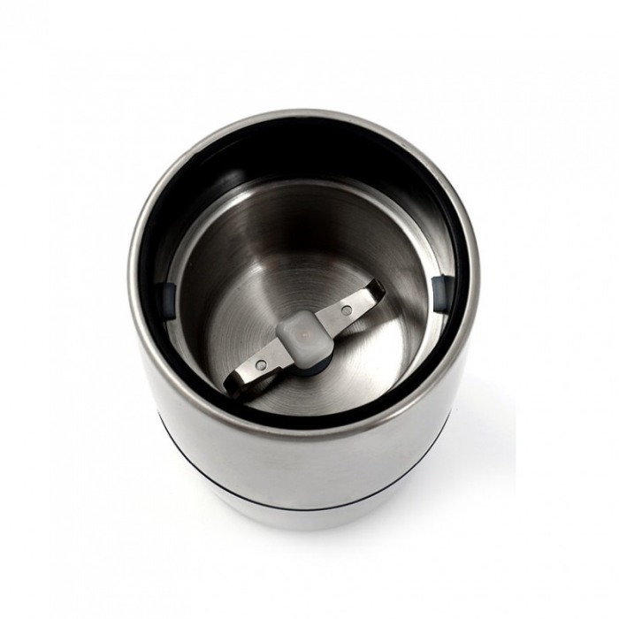 Mini rasnita pentru cafea CoffeeCrush, inox, design elegant, 60 g, 20 x 10 cm, argintiu [1]