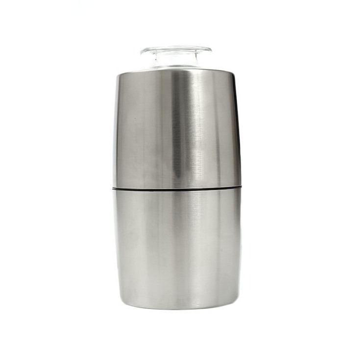 Mini rasnita pentru cafea CoffeeCrush, inox, design elegant, 60 g, 20 x 10 cm, argintiu [4]