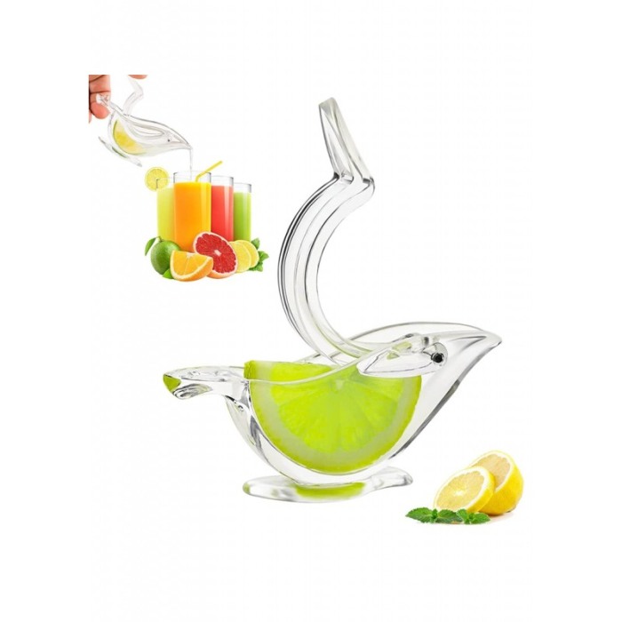 Mini storcator de lamaie Bird Squeezer, manual, din plastic, usor de utilizat si curatat, 12 cm, transparent, Doty® [1]