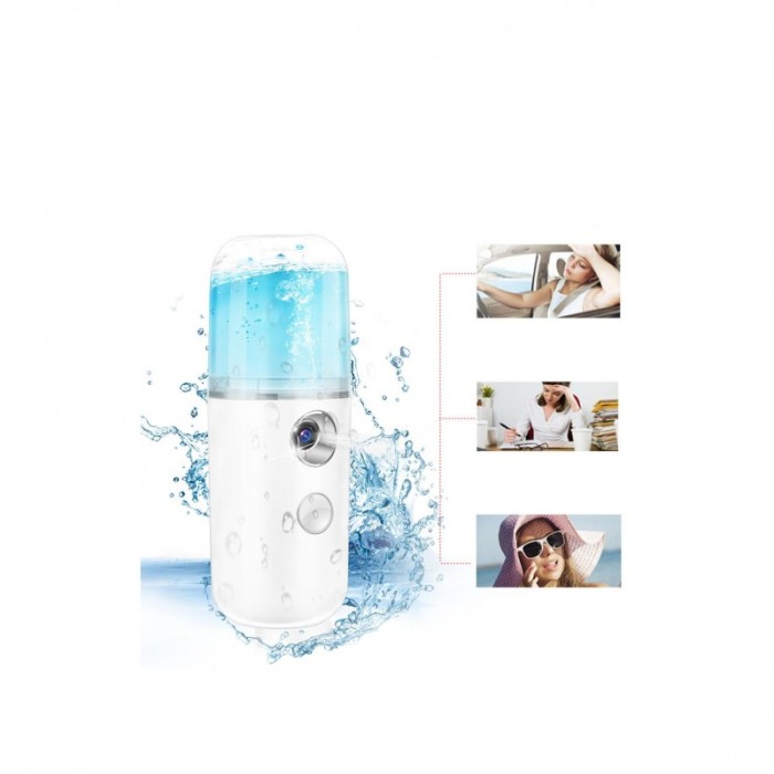 Mini umidificator portabil Anytime Spray Fresh, incarcare USB, 30 ml, practic, usor de utilizat, alb, 10 cm [1]