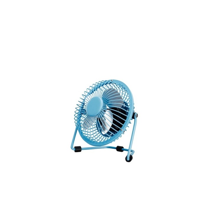 Mini ventilator USB Summer Cool, usor de utilizat, practic, portabil,picior reglabil, 21 x 18 cm , albastru [3]