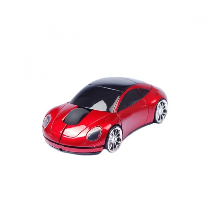 Mouse optic USB SuperCar, wireless 2.4GHZ, design masina , rosu [5]