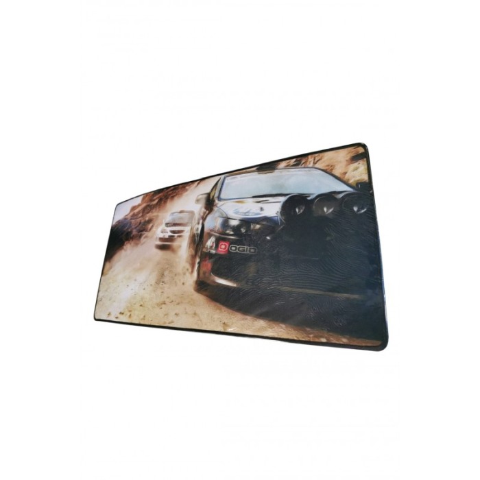 Mousepad Boomer Doty®, supradimensionat, design cu masina, 60x30 cm, din cauciuc, anti-alunecare, negru/maro [1]