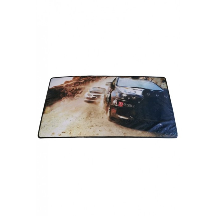 Mousepad Boomer Doty®, supradimensionat, design cu masina, 60x30 cm, din cauciuc, anti-alunecare, negru/maro [2]