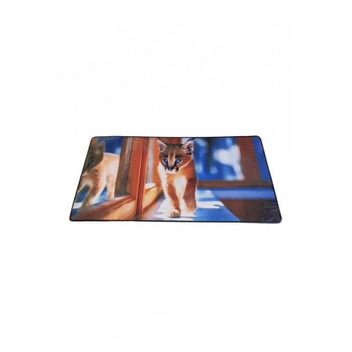 Mousepad Boomer Doty®, supradimensionat, design cu pui de puma, 60x30 cm, din cauciuc, anti-alunecare, multicolor [5]