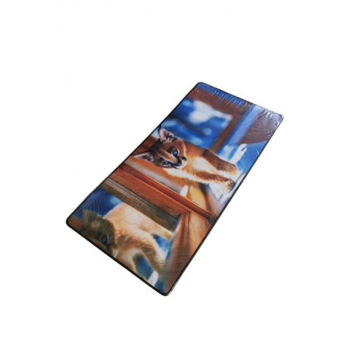 Mousepad Boomer Doty®, supradimensionat, design cu pui de puma, 60x30 cm, din cauciuc, anti-alunecare, multicolor [2]