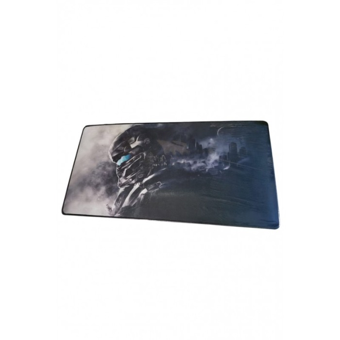 Mousepad Boomer Doty®, supradimensionat, design cu robot, 60x30 cm, din cauciuc, anti-alunecare, albastru inchis [3]