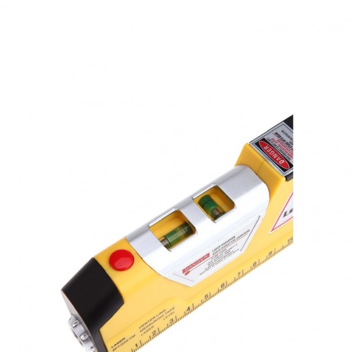 Nivela multifunctionala cu laser MasterPro, techologie laser si ruleta 2.5 m, precizie, usor de utilizat, portabila, galben [3]