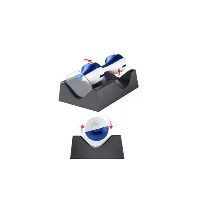 Obiect decorativ magnetic Spin&Float Doty®, design creativ, efect de levitatie, nu necesita baterii, alb/albastru [4]