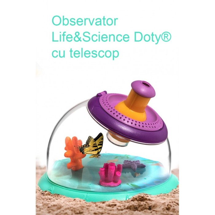 Observator de jucarie pentru insecte si alte vietuitoare Life&Science Doty®, cu telescop 5x, 23x14 cm [9]