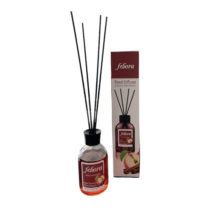 Odorizant de camera Febora Scent, aroma mar copt, 100 ml, sticla transparenta, betisoare ratan, Doty®️ [3]