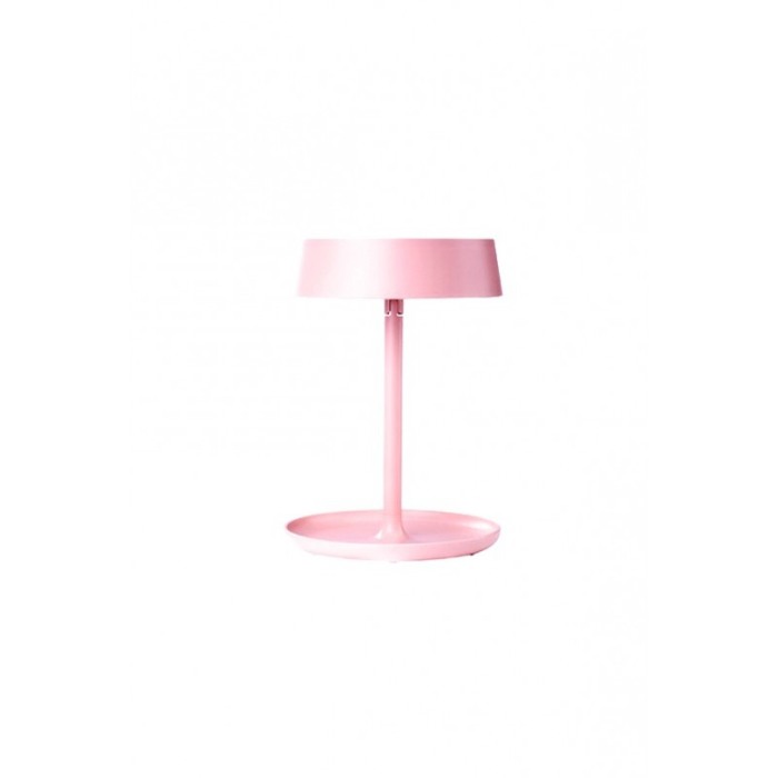 Oglinda cosmetica 2 in 1, oglinda si lampa, cu led si senzor tactil, portabila,pliabila, roz,doty [2]