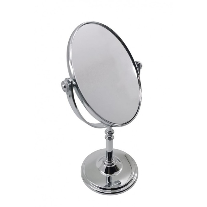 Oglinda cosmetica 2 in 1 TwoFaces, mareste 4x, portabila, design minimalist, argintiu, 29x15 cm, Doty®️ [2]