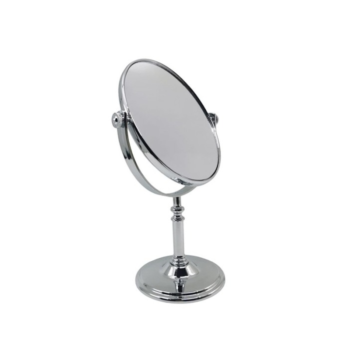 Oglinda cosmetica 2 in 1 TwoFaces, mareste 4x, portabila, design minimalist, argintiu, 29x15 cm, Doty®️ [4]