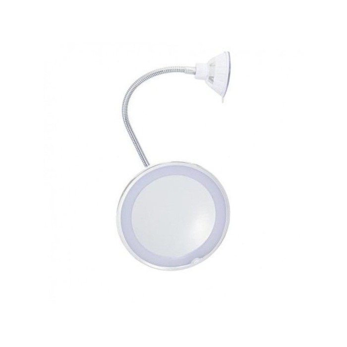 Oglinda cosmetica flexibila cu LED si factor marire 10x [4]