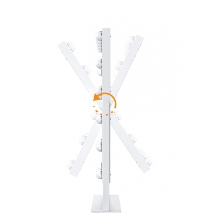 Oglinda Hollywood machiaj cu suport, luminata cu 9 LED-uri, modul 3 culori, intensificator lumina, 30 cm, Doty® [7]