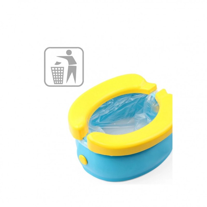 Olita Banana Fold, portabila, pliabila, usor de utilizat si curatat, 1-5 ani, albastru/galben [2]