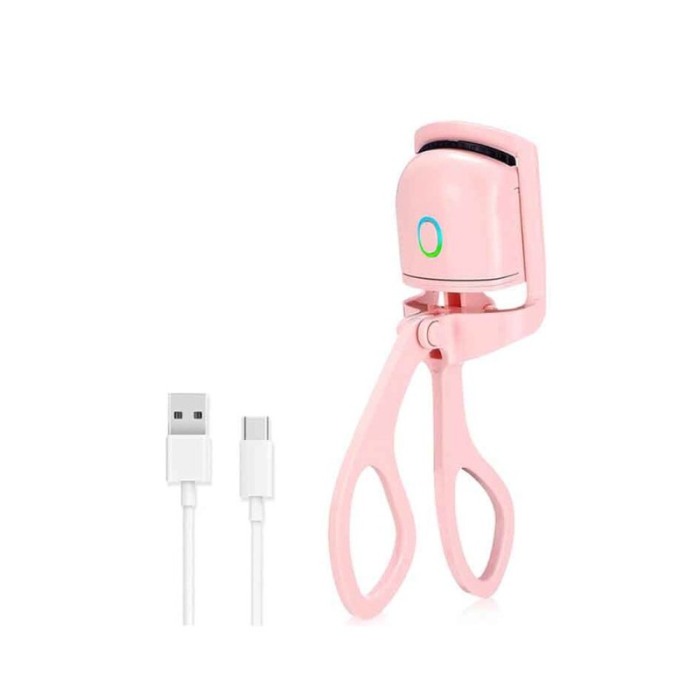 Ondulator electric pentru gene FlawLashes Doty®, USB inclus, usor de utilizat, efect imediat, roz [9]
