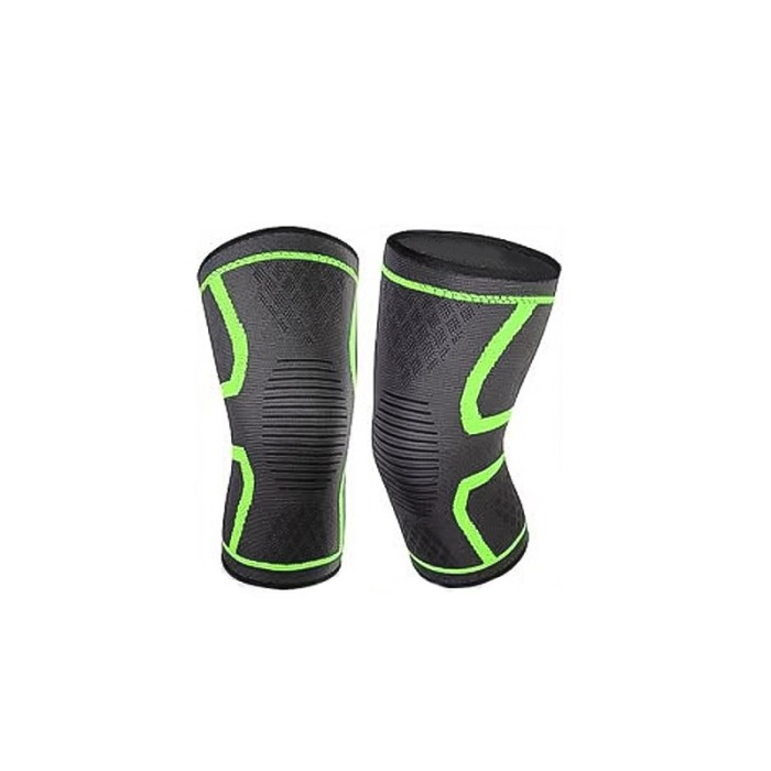 Orteza pentru genunchi SafeKnee, sustine genunchiul, reduce durerea, elastica, gri/verde, Doty® [2]
