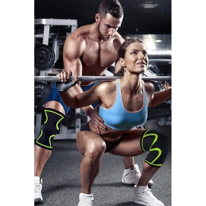 Orteza pentru genunchi SafeKnee, sustine genunchiul, reduce durerea, elastica, gri/verde, Doty® [5]