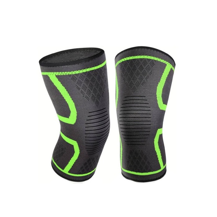 Orteza pentru genunchi SafeKnee, sustine genunchiul, reduce durerea, elastica, gri/verde, Doty® [6]