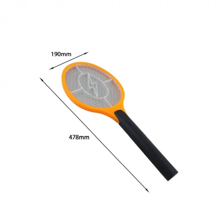 Paleta electrica Bolt Fly pentru tantari si alte insecte, cu baterii, eficienta, 48x19 cm, portocaliu [4]