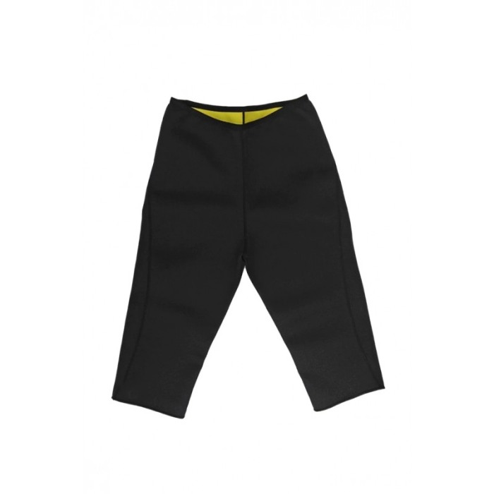 Pantaloni sport pentru femei Sauna Shape, negru/galben, marime 4XL [6]