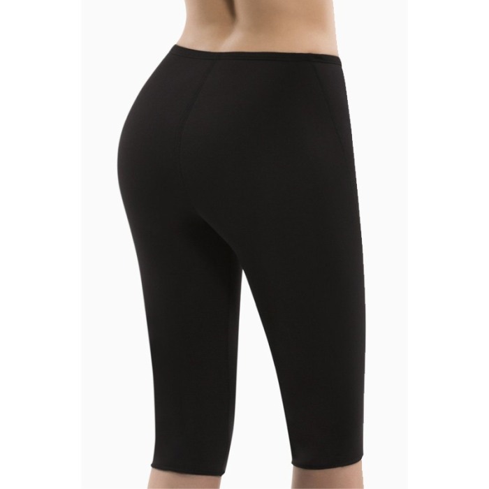 Pantaloni sport pentru femei Sauna Shape, negru/galben, marime 4XL [5]