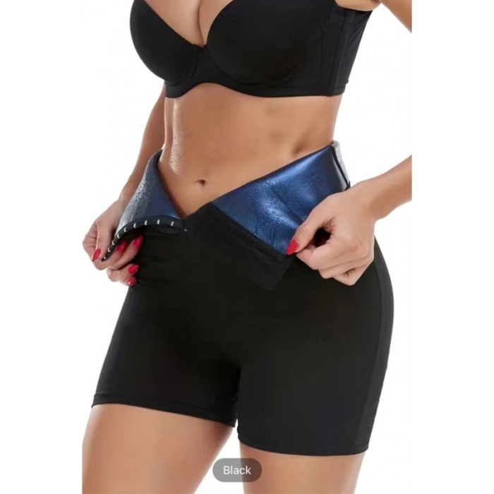 Pantaloni sport pentru femei SaunaSlim, din neopren, efect de sauna, marime L/XL,negru, Doty®️ [5]