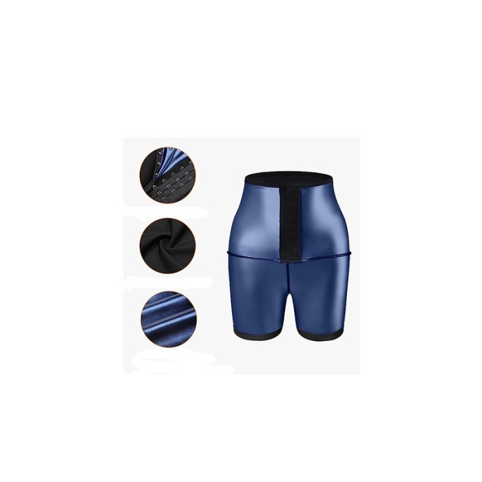 Pantaloni sport pentru femei SaunaSlim, din neopren, efect de sauna, talie inalta, marime S/M, negru, Doty®️ [2]