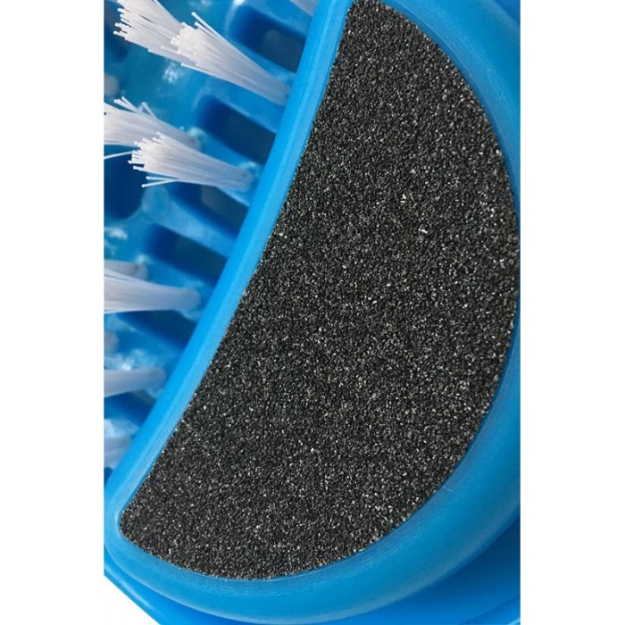 Papuc Happy Feet pentru spalat si masat picioare,perie, piatra ponce, usor si eficient,marime universala, albastru,doty [8]