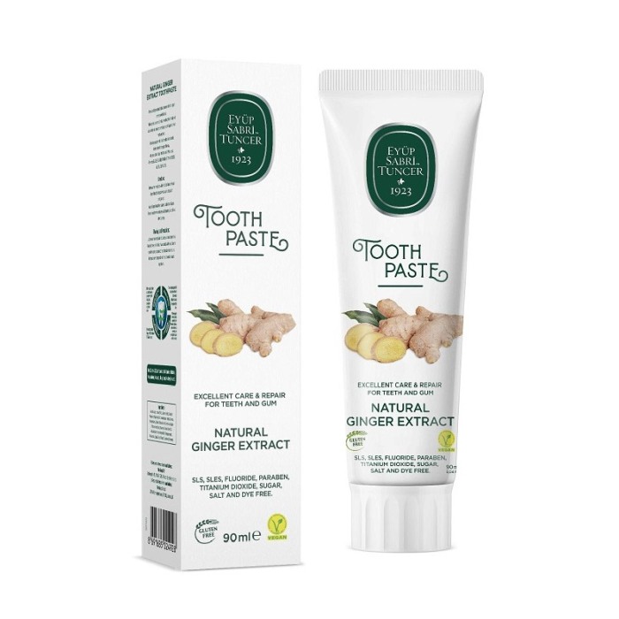 Pasta de dinti Eyup Sabri Tuncer, din ghimbir, proprietati antinflamatorii/antibacteriene, vegana, fara fluor, 90 ml [3]