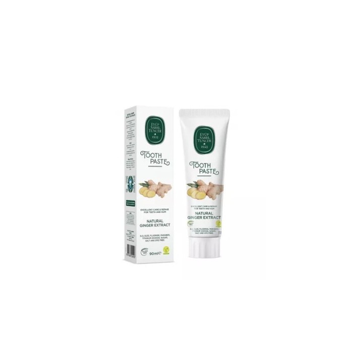 Pasta de dinti Eyup Sabri Tuncer, din ghimbir, proprietati antinflamatorii/antibacteriene, vegana, fara fluor, 90 ml [5]