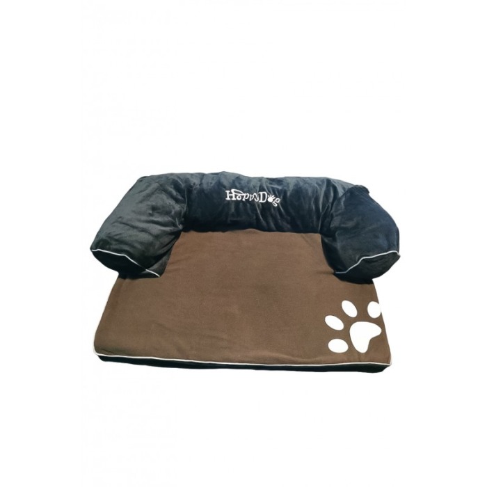 Pat pentru caini sau pisici de talie mica/medie SofaPet Doty®, husa detasabila, confortabil, tip canapea, antiderapant, maro [5]