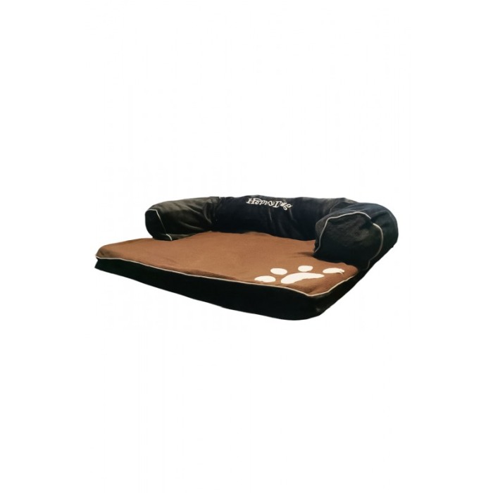 Pat pentru caini sau pisici de talie mica/medie SofaPet Doty®, husa detasabila, confortabil, tip canapea, antiderapant, maro [2]