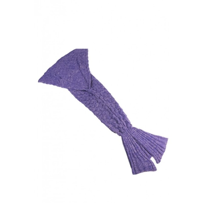 Patura FairyTail Blanket, model coada de sirena, 195 cm , acril 100 % , mov [4]