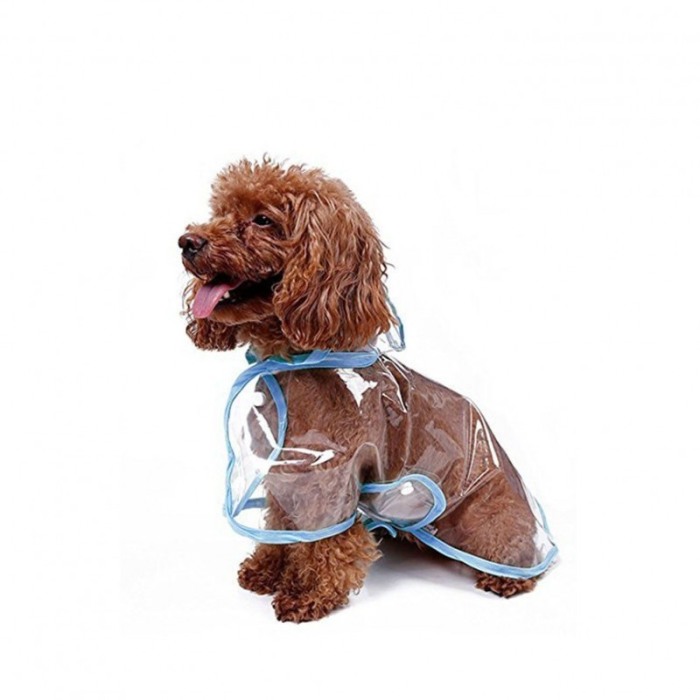 Pelerina de ploaie Inky Doggo ,pentru animalele de companie de talie medie,25 cm, albastru [5]
