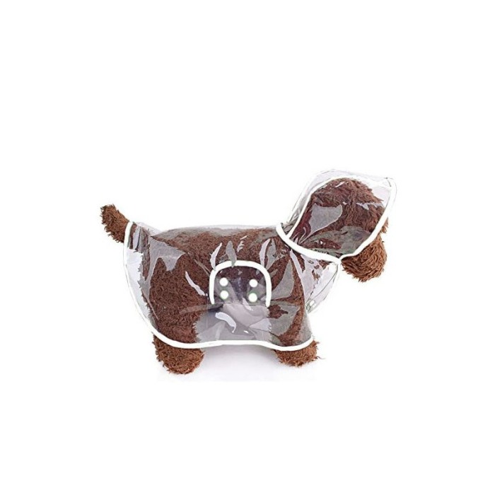 Pelerina de ploaie Inky Doggo ,pentru animalele de companie de talie mica, 25 cm , alb [2]