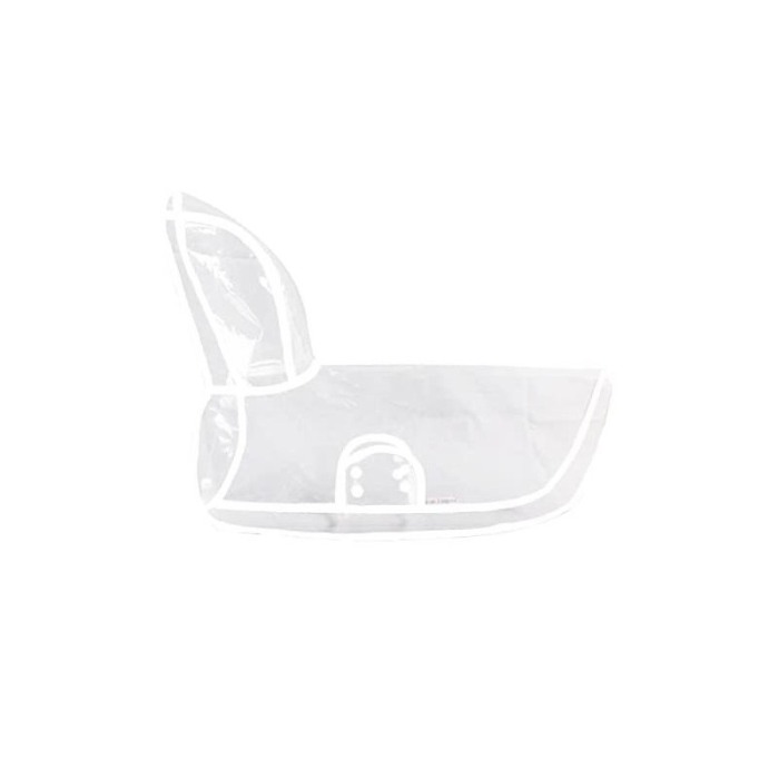 Pelerina de ploaie Inky Doggo ,pentru animalele de companie de talie mica, 25 cm , alb [4]