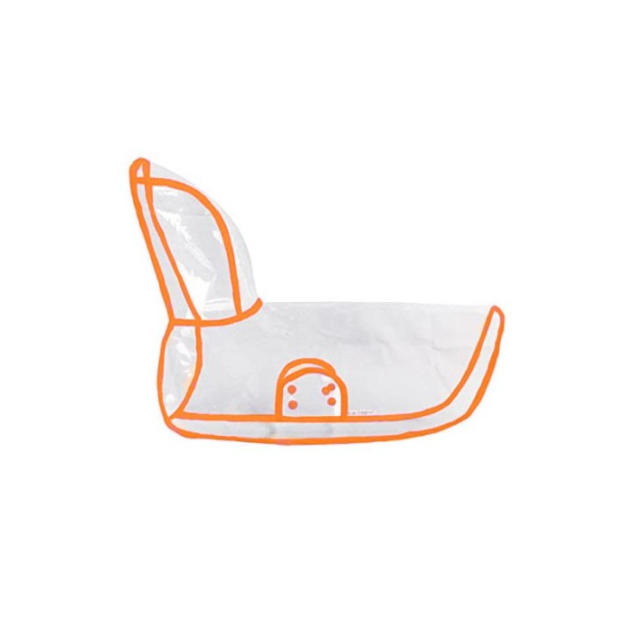 Pelerina de ploaie Inky Doggo ,pentru animalele de companie de talie mica,25 cm, portocaliu [2]